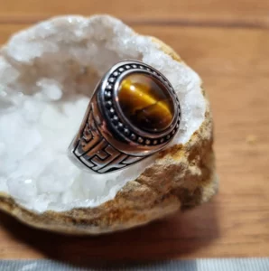 Chevalière Oeil tigre