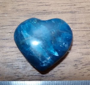 Coeur Apatite bleu