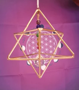 Merkaba en cuivre à suspendre